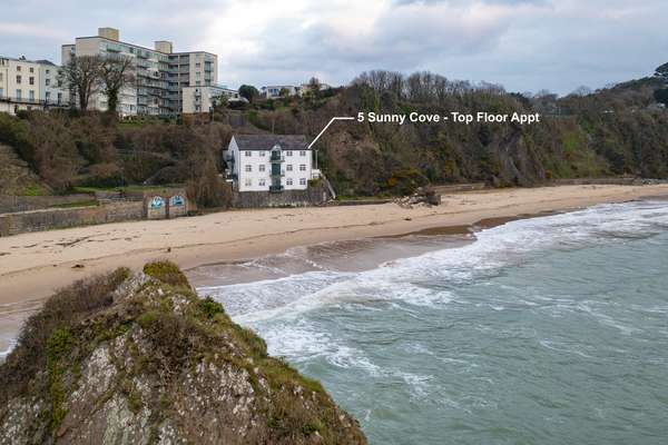 5 Sunny Cove - Direct Beach Access, Sea Views
